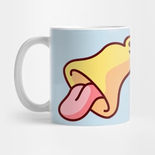 Ring bell tongue icon Mug